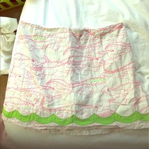 Lilly Pulitzer alligator skort