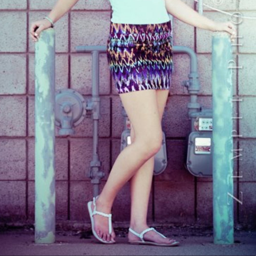 Wet Seal: Colorful Skirt