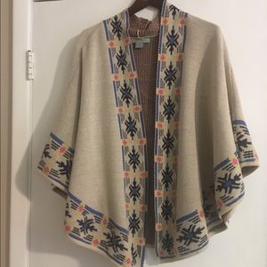 Flying Tomato Southwest Open Front Poncho