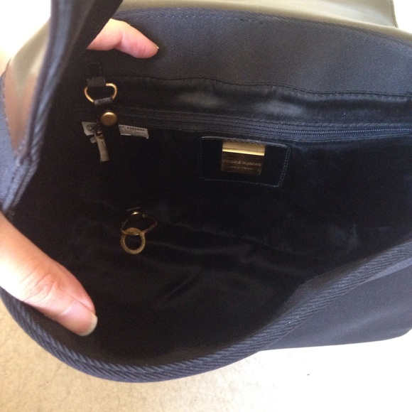 Leather new Andrew Marc leather trim bag - Picture 3 of 7