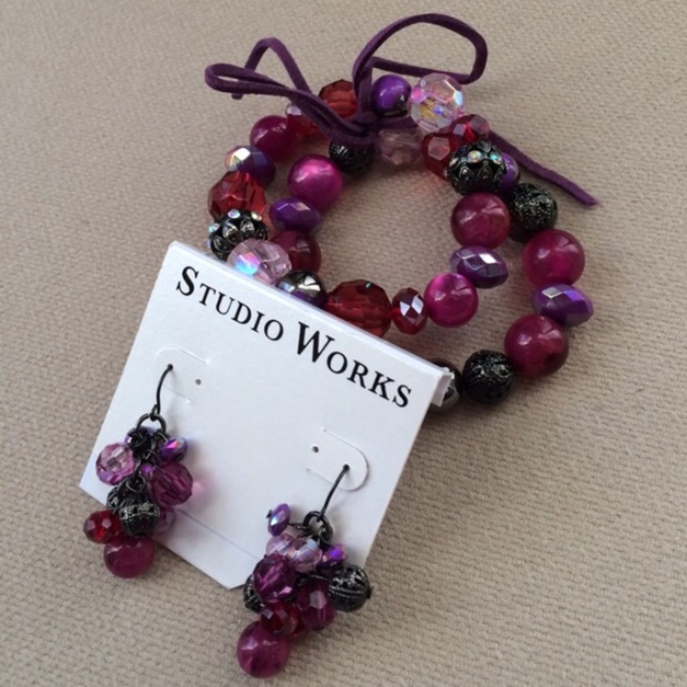 Earrings + Bracelet Set