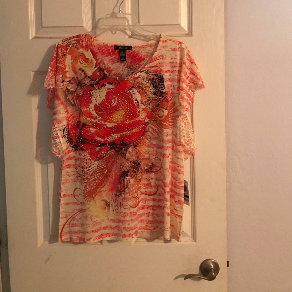 Style & Co embellished TShirt