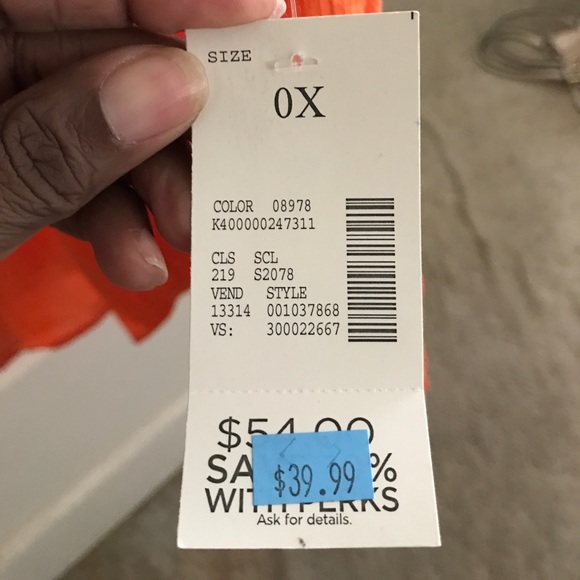 Orange summer top - Picture 2 of 4