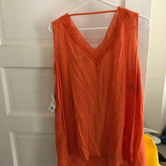 Orange summer top - Picture 3 of 4
