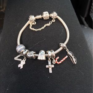 Pandora bracelet with Charms