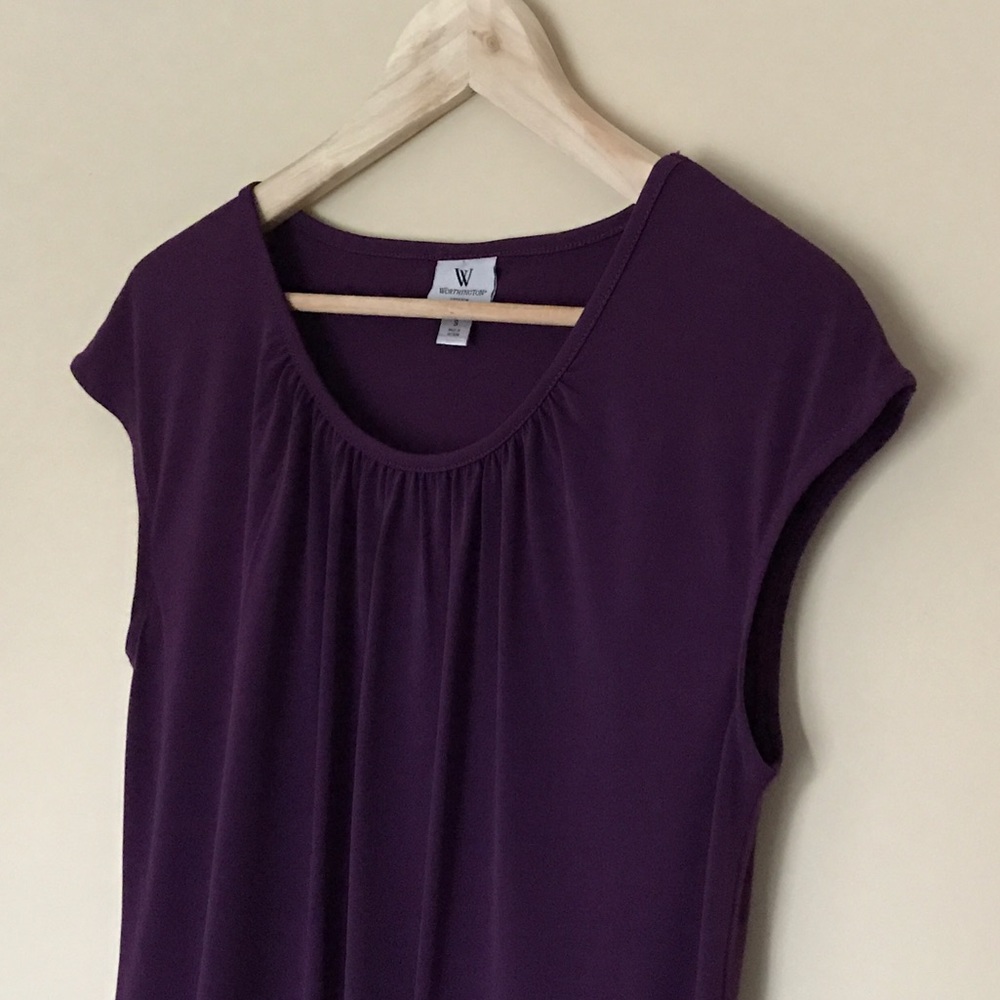 Worthington • Purple Pleated Top