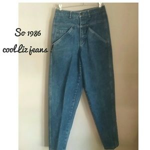 1986 peg-leg Liz Jeans!