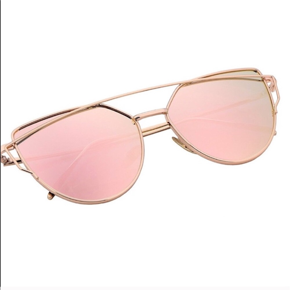 Sojos Sunglasses Rose Gold Metallic NIB - Picture 4 of 6
