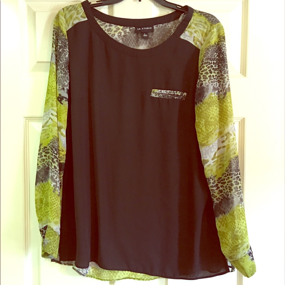 Large sheer dress top