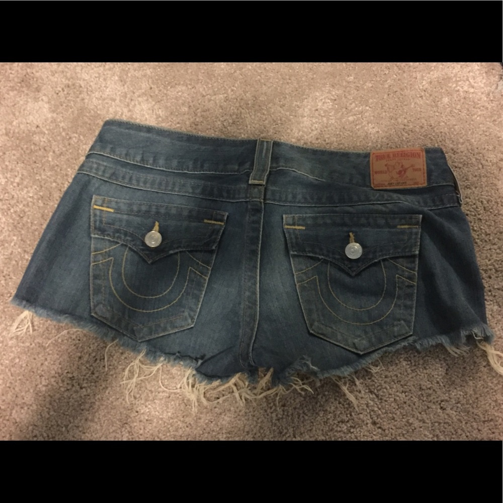 True Religion Joey Cut Off Shorts