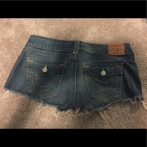 True Religion Joey Cut Off Shorts