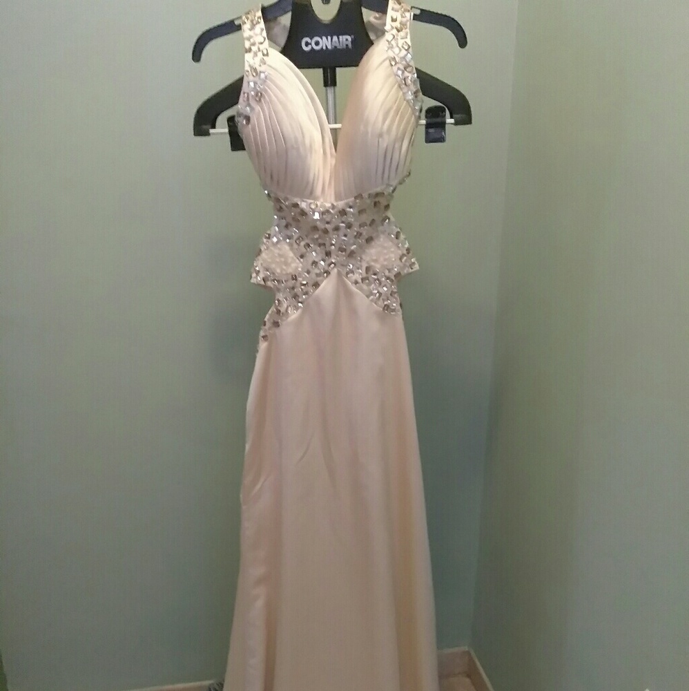 Beautiful size 4 custom evening gown