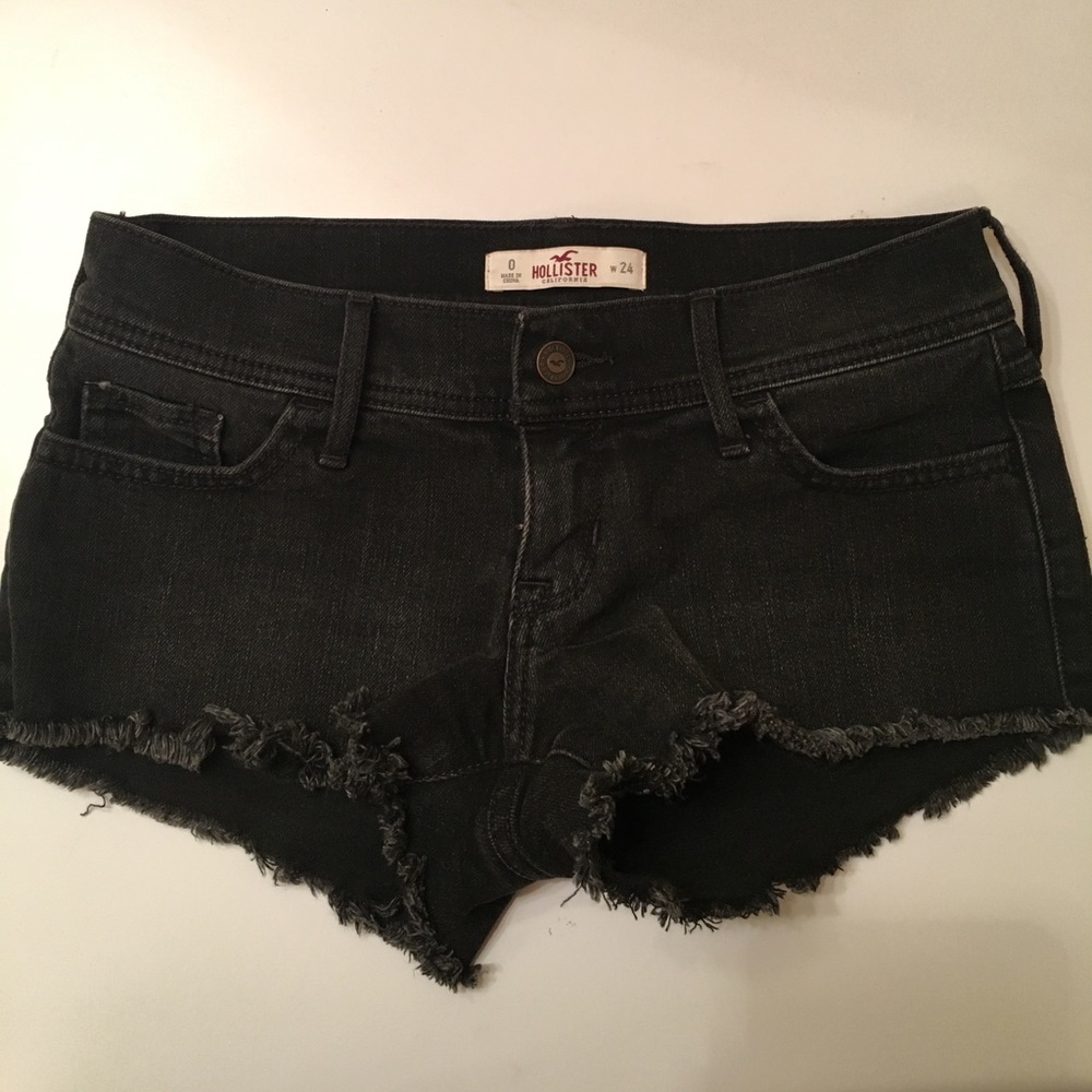 Hollister Black Denim Shorts