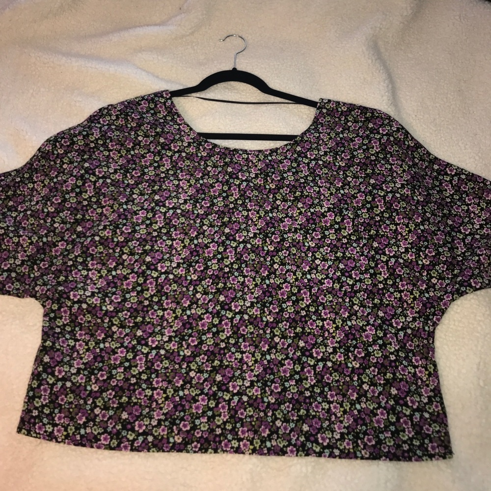 Purple floral top