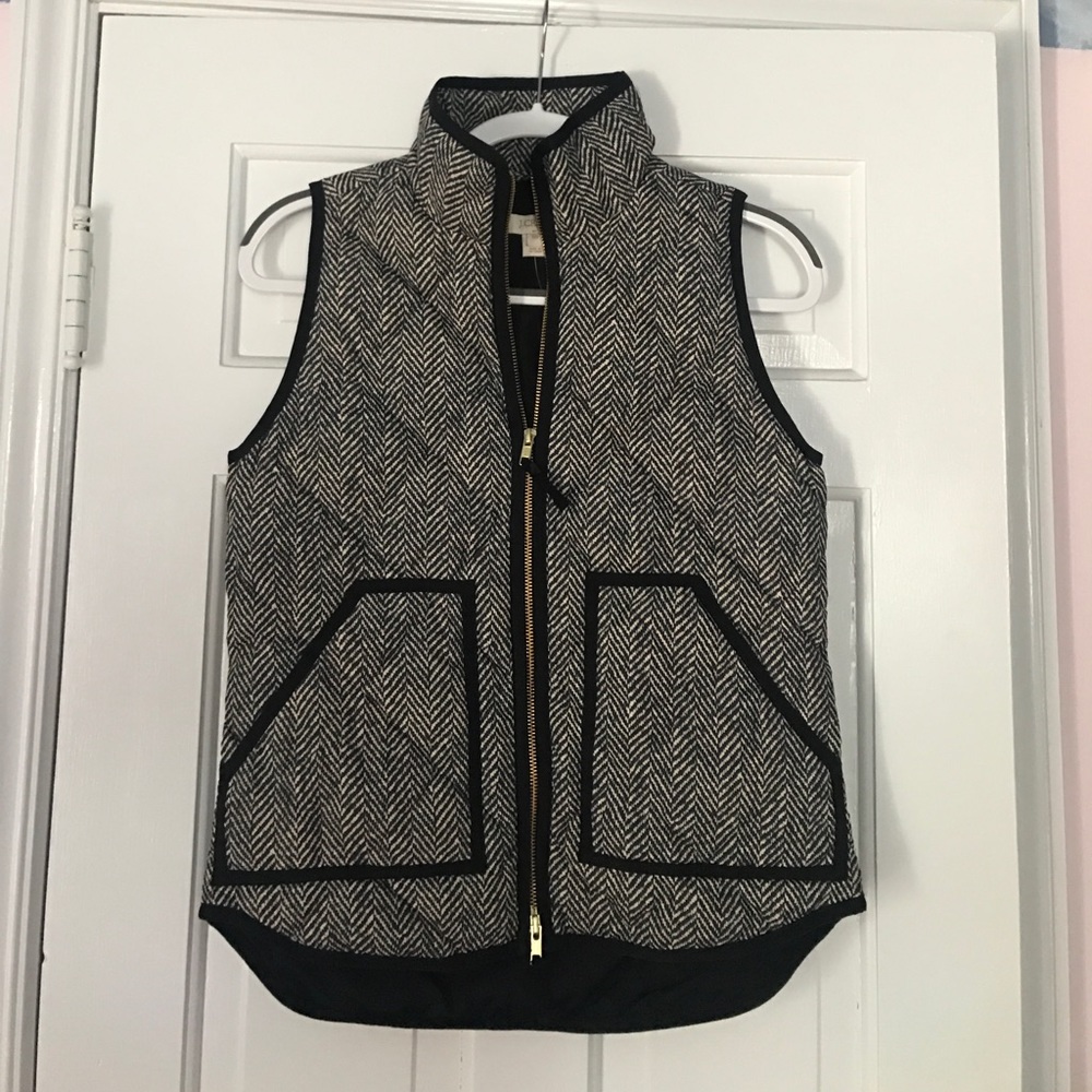 NWT Herringbone J. Crew Vest