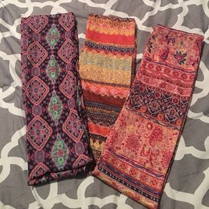 3 infinity summer scarfs