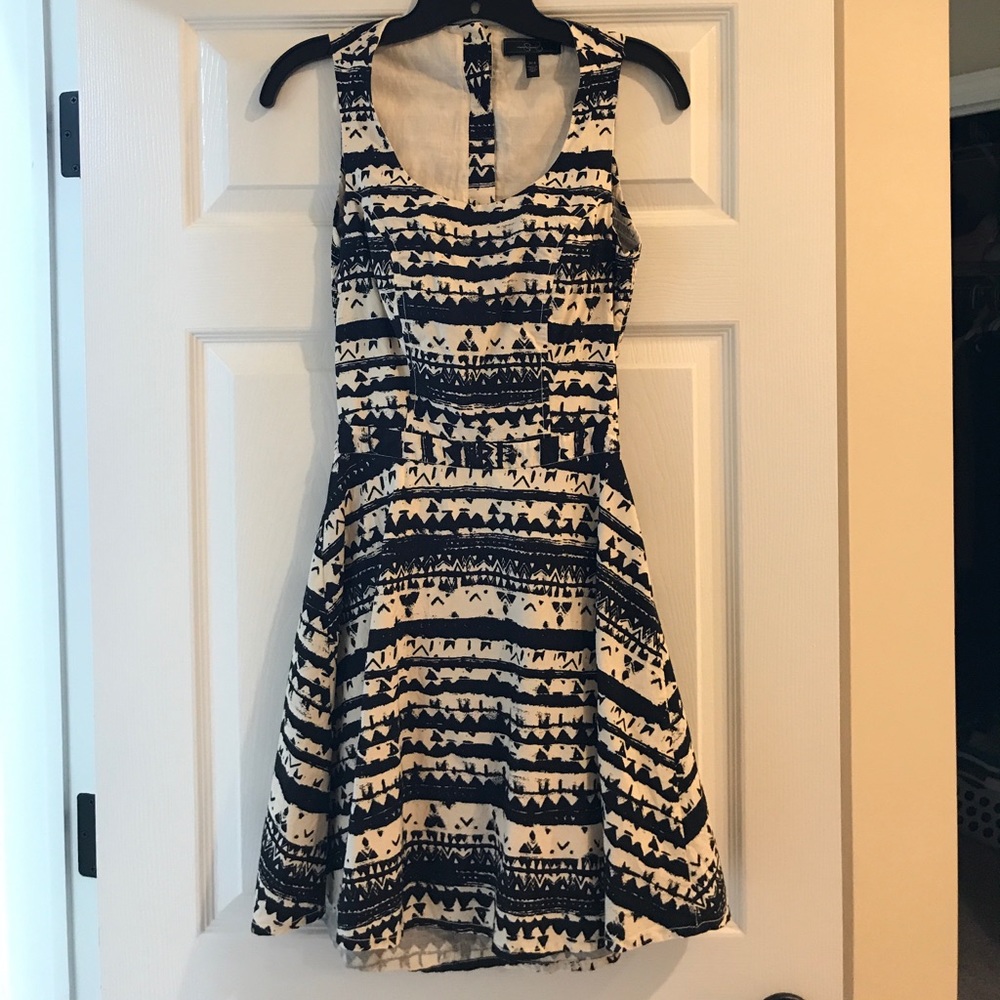 Black and Cream Dress
