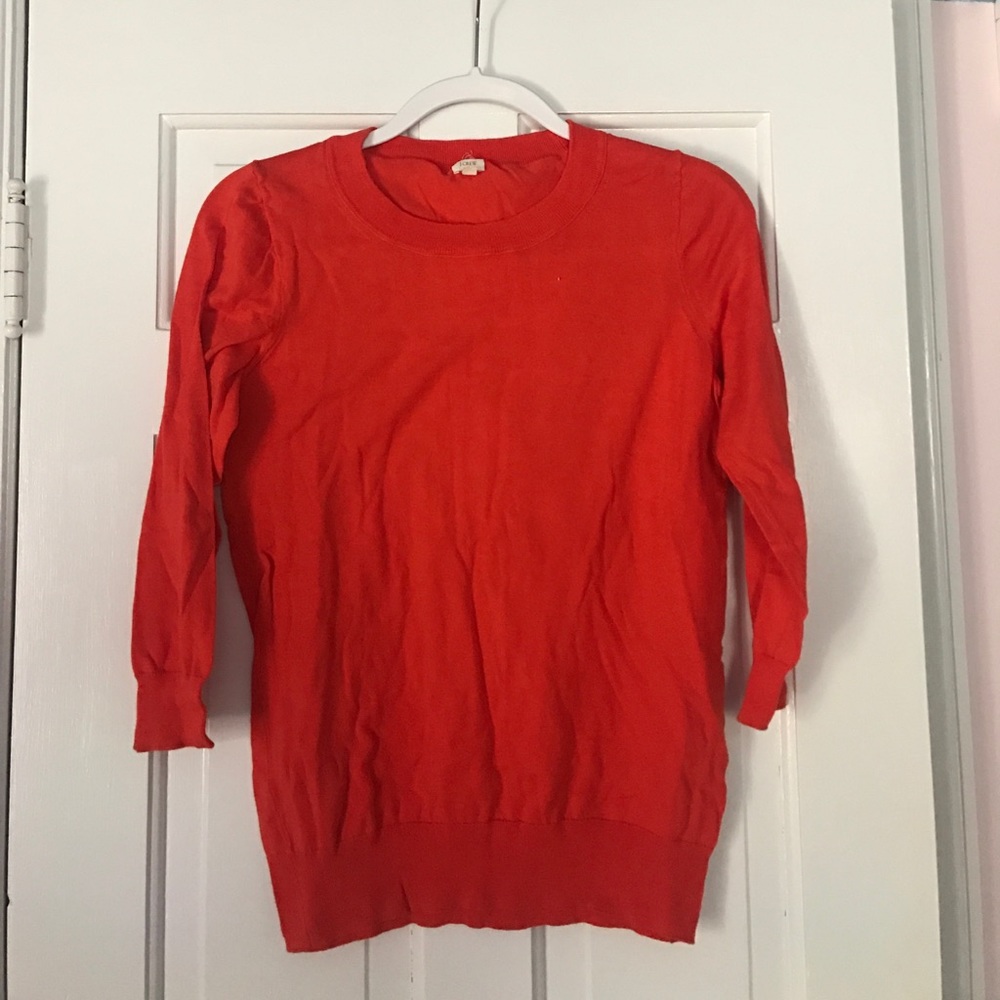 NWOT Orange J. Crew Sweater