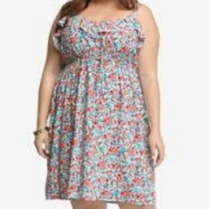 Torrid floral challis sun dress sz5 26 28