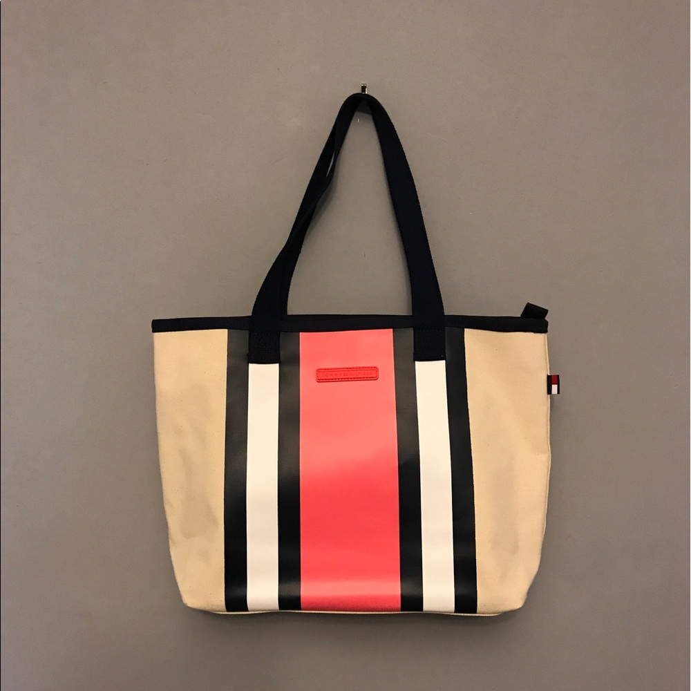 NWT Tommy Hilfiger Natural Cotton Canvas  Shopper