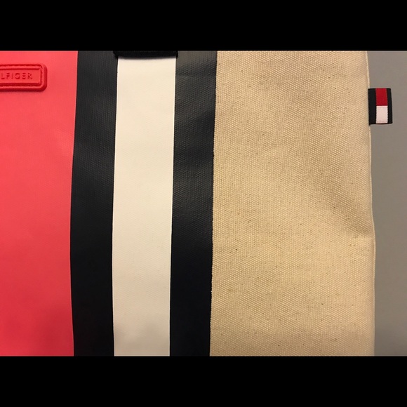 NWT Tommy Hilfiger Natural Cotton Canvas  Shopper - Picture 5 of 7