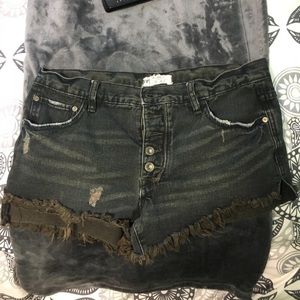 Free People Black Shorts