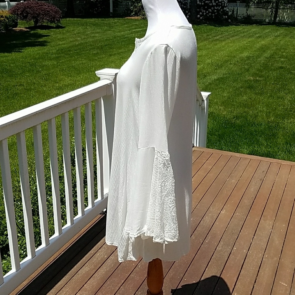 $6!! ⭐️Gauze Bell Sleeve Beach Coverup - Picture 6 of 6