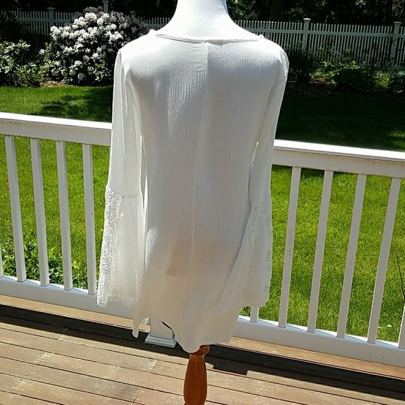 $6!! ⭐️Gauze Bell Sleeve Beach Coverup - Picture 4 of 6