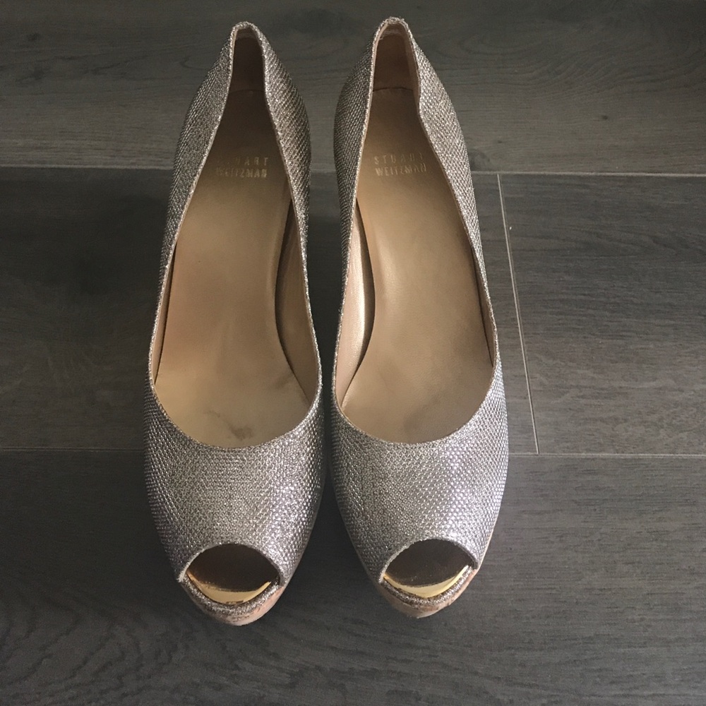 Stuart Weitzman platform cork wedge size 8.5