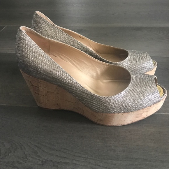 Stuart Weitzman platform cork wedge size 8.5 - Picture 2 of 7