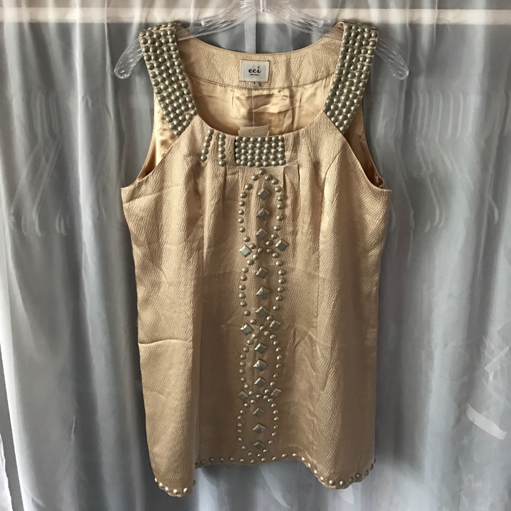 Gold Top with Off-Gold Studding