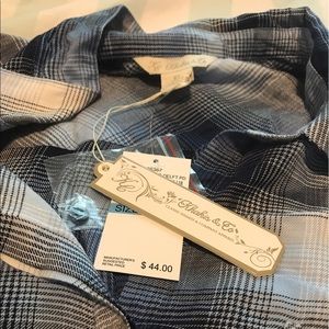 Brand new with tags, button up blouse