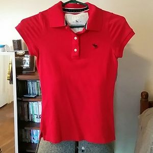 Abercrombie & Fitch red polo