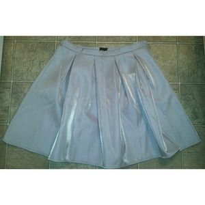 Plus Size Pleated Silver ASOS Skirt