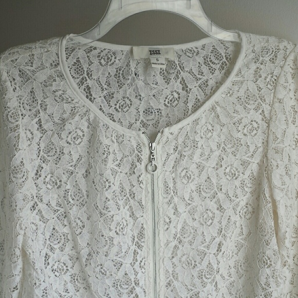 Issi Ivory Lace Bomber Jacket - Small - Picture 3 of 6