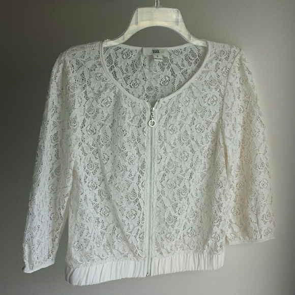Issi Ivory Lace Bomber Jacket - Small - Picture 6 of 6