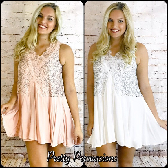 CLEARANCE‼️ Blush Lace Secret Origins Dress Tunic - Picture 6 of 8