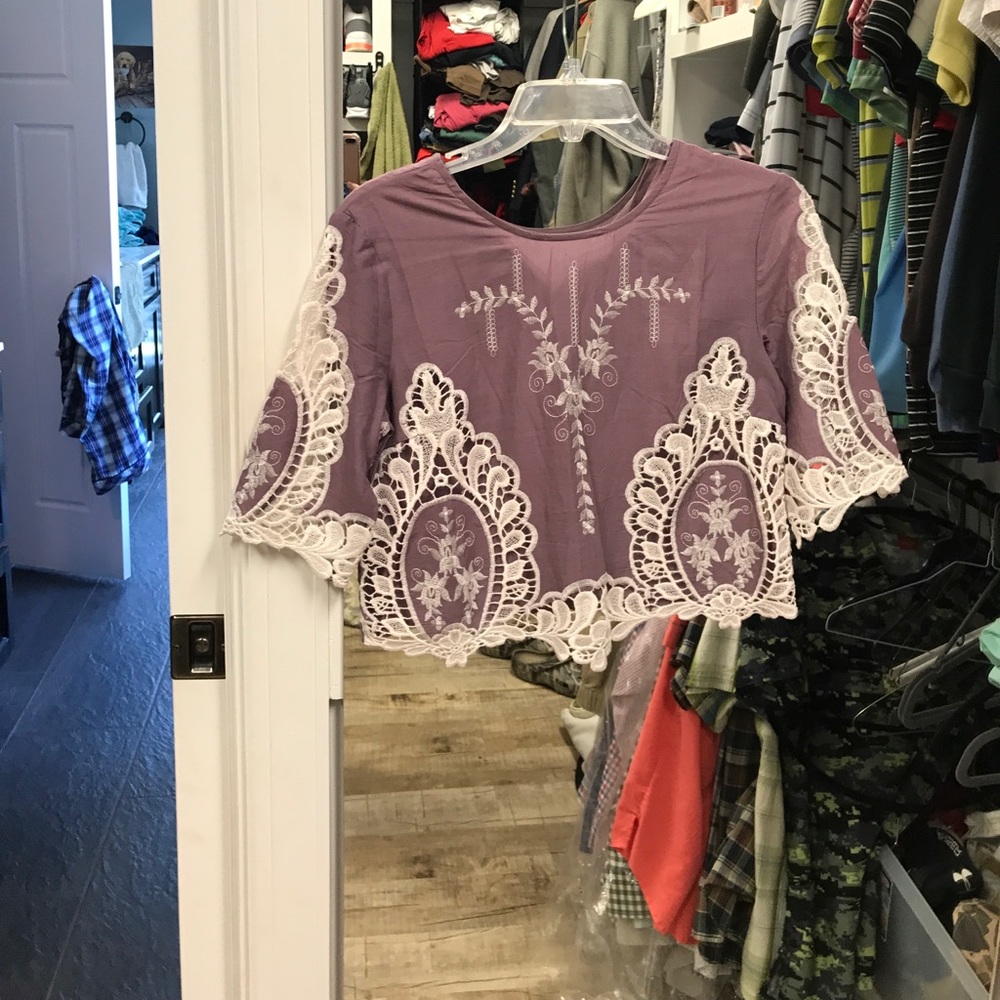 Lavender crop top