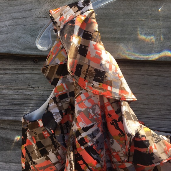 Tahari one shoulder dress - Picture 2 of 4