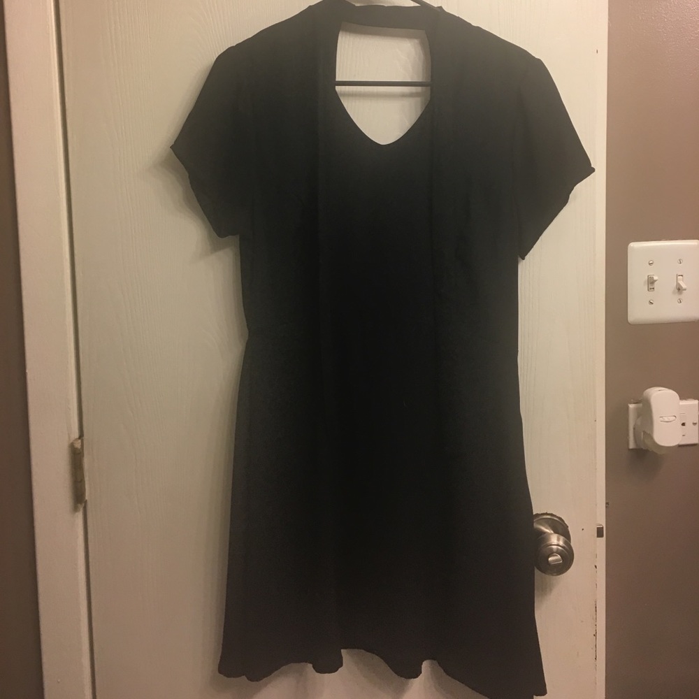 BP. Black choker tie dress. Size small.