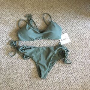 Army green swimsuit!