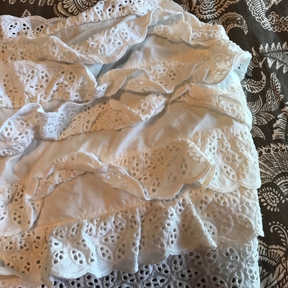 Xs eyelet lace crop top white - Picture 2 of 3