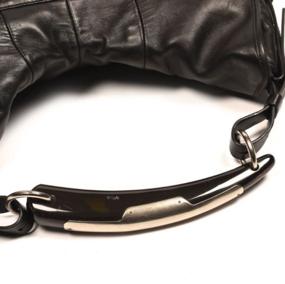 YSL Iconic Mombasa Ford black leather horn hobo - Picture 4 of 10