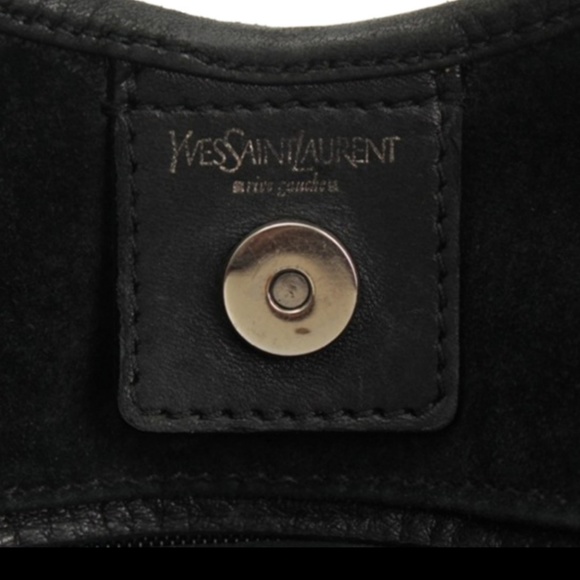 YSL Iconic Mombasa Ford black leather horn hobo - Picture 6 of 10