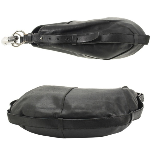 YSL Iconic Mombasa Ford black leather horn hobo - Picture 2 of 10