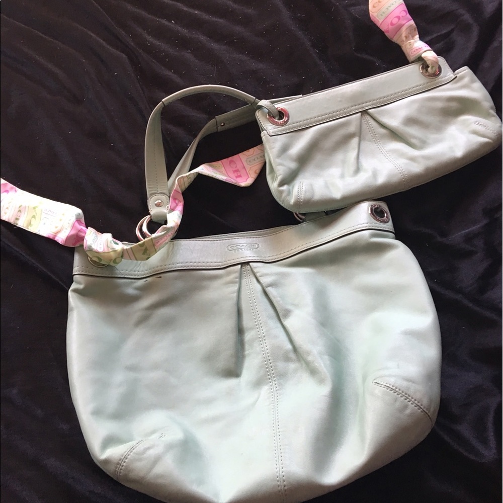 Coach Purse &a Clutch combo