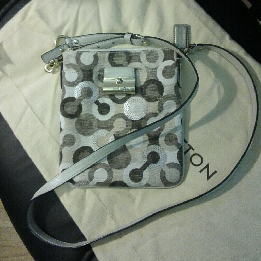 COACH Kristin Op Art Multi-color Signature Canvas