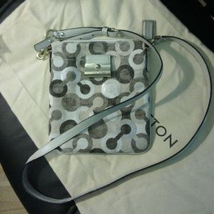 COACH Kristin Op Art Multi-color Signature Canvas