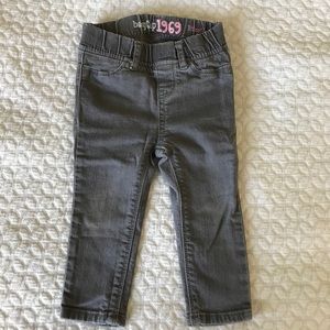 Baby Gap gray jean leggings size 12-18 months