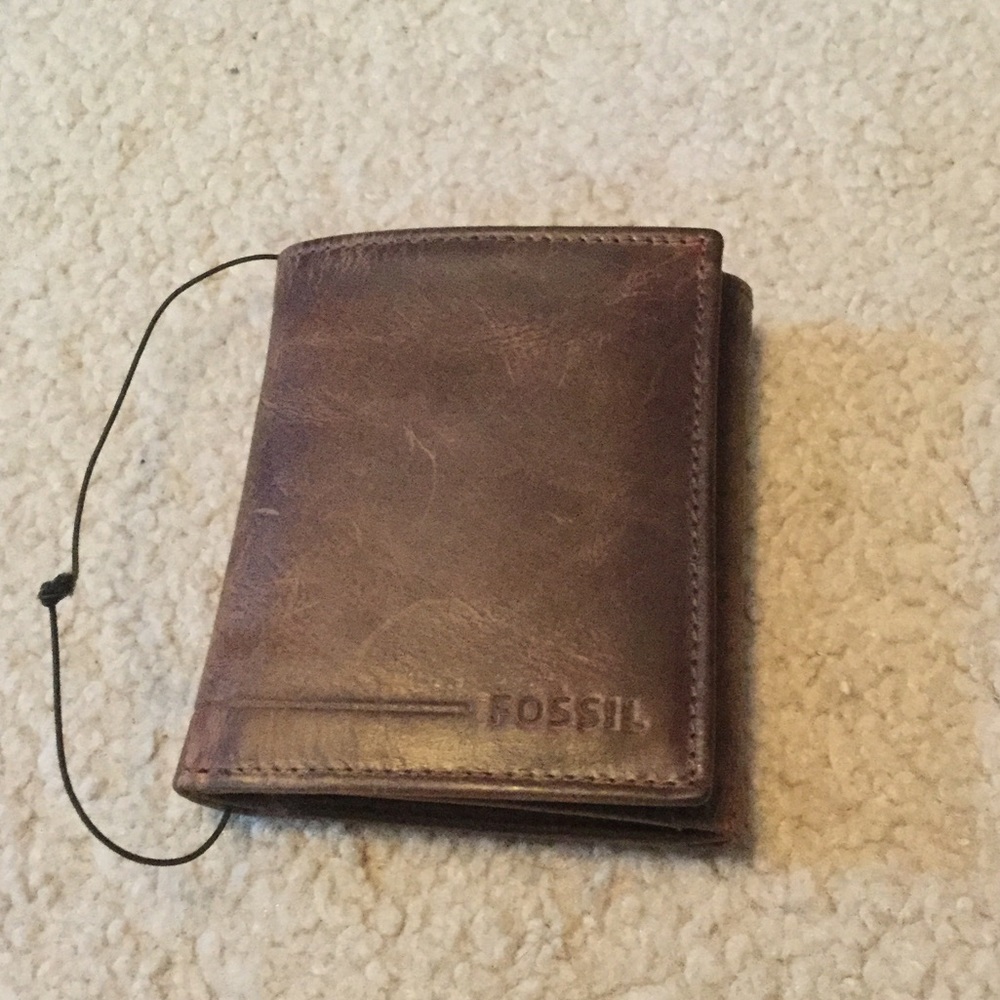 Fossil Brown Leather Wallet